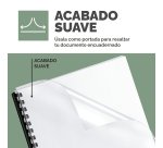 Portadas de encuadernación PET 100% reciclado Fellowes acabado cristal A4 180 micras paquete de 100
