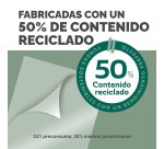 Paquete de 100 fundas de plastificar A4 brillo Fellowes 50% recicladas
