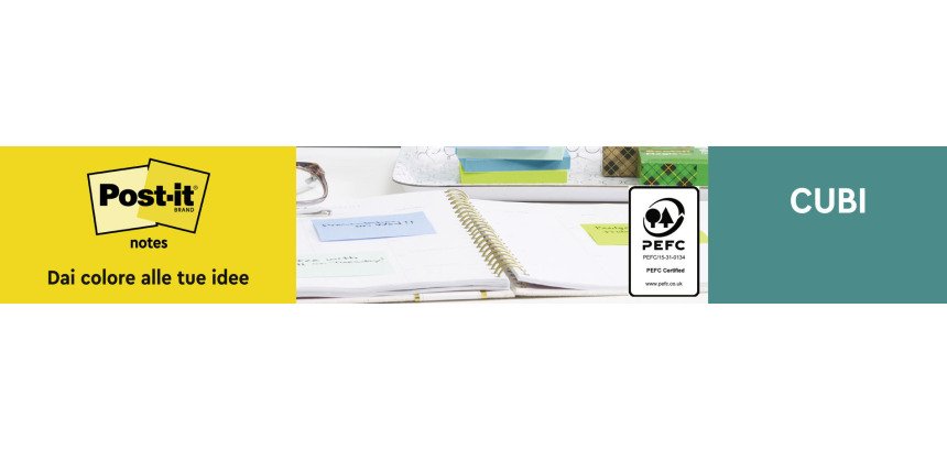 Confezione convenienza Cubi Post-it Assortiti 76 x 76 mm 2 unità da 450 fogli
