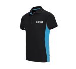 Polo bicolore manches courtes publicitaire Velilla - marquage broderie