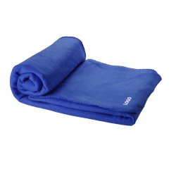 Plaid van fleece met personalisatie - geborduurde opdruk