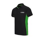 Polo bicolore manches courtes publicitaire Velilla - marquage broderie