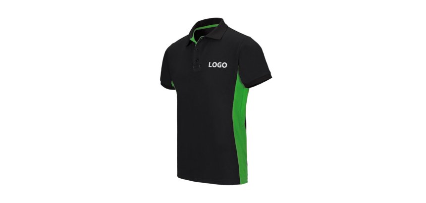 Polo bicolore manches courtes publicitaire Velilla - marquage broderie
