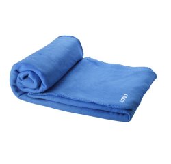 Plaid polaire publicitaire - marquage broderie