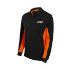 Velilla two-tone long sleeve polo shirt - embroidered branding