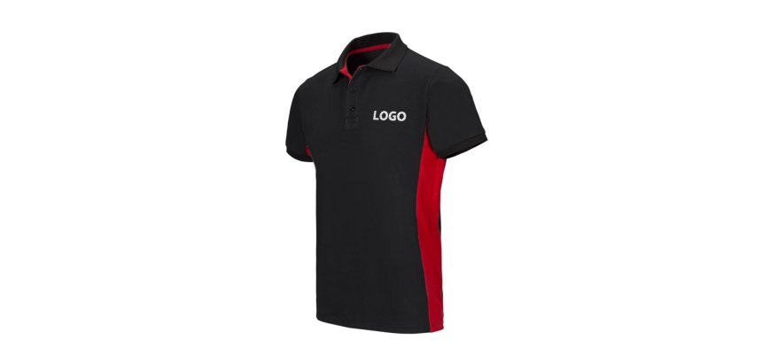 Polo Zweifarbig, Kurzarm, Werbung Velilla - besticktes Branding