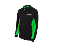 Velilla two-tone long sleeve polo shirt - embroidered branding