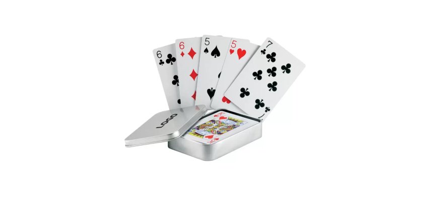 Deck van 54 speelkaarten personaliseerbaar - veelkleurige markering