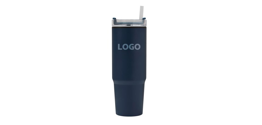 Thermal steel insulated promotional mug 900 ml - laser engraving branding