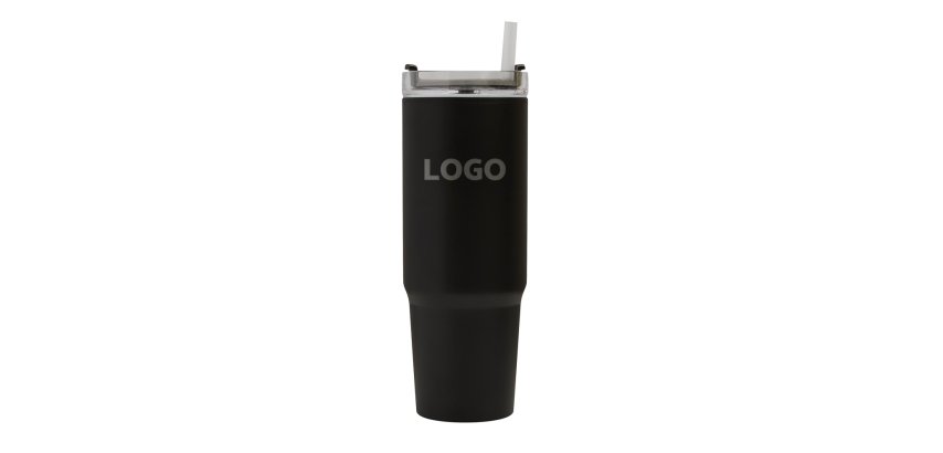 Thermal steel insulated promotional mug 900 ml - laser engraving branding