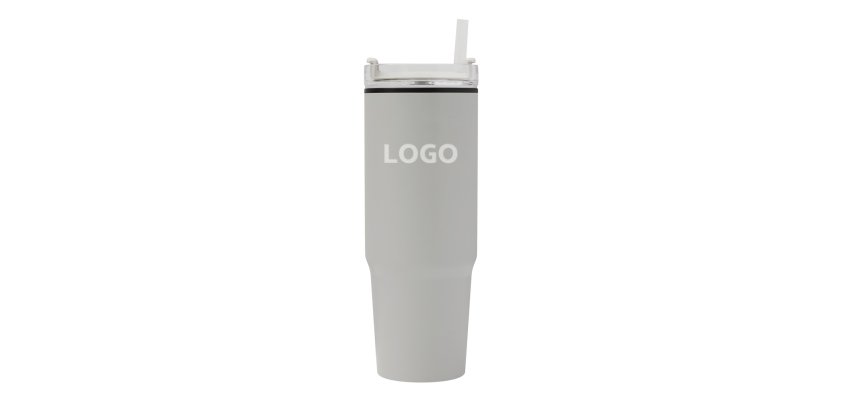Thermal steel insulated promotional mug 900 ml - laser engraving branding