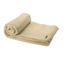 Plaid van fleece met personalisatie - geborduurde opdruk