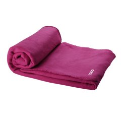 Promotional fleece throw - embroidery marking