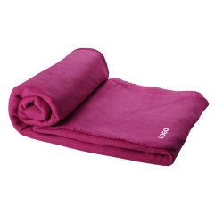 Plaid polaire publicitaire - marquage broderie