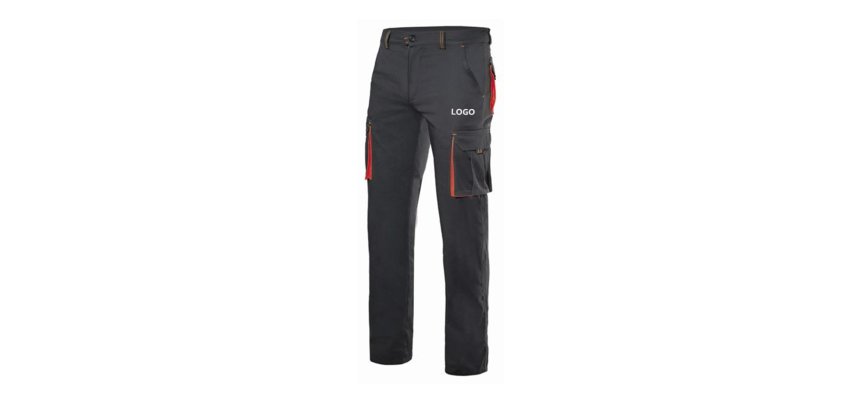 Work pants advertising Velilla - embroidery marking