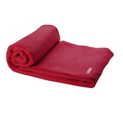 Promotional fleece throw - embroidery marking