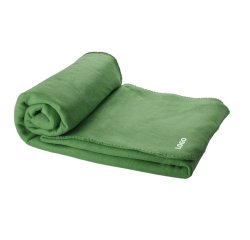 Plaid polaire publicitaire - marquage broderie