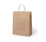 Sac kraft anses torsadées publicitaire différentes dimensions - marquage 1 couleur