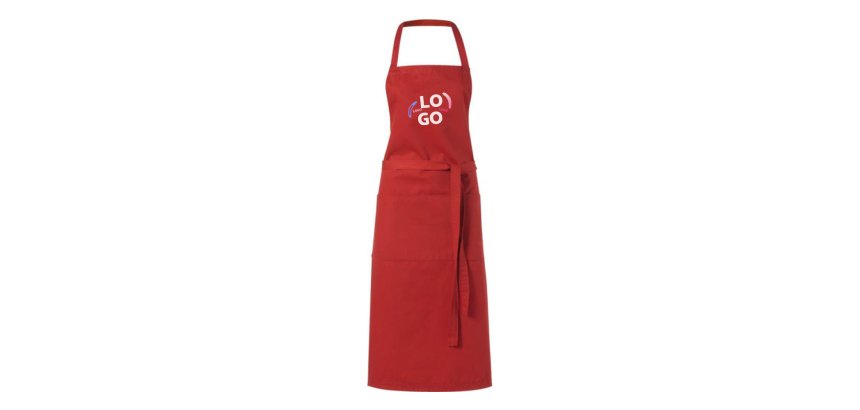 Tablier Chef publicitaire - marquage multicolore