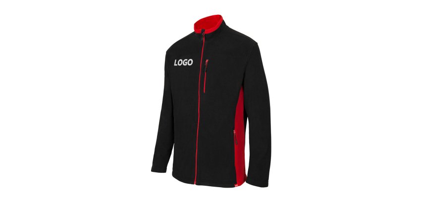 Veste polaire bicolore mixte publicitaire Velilla - marquage broderie