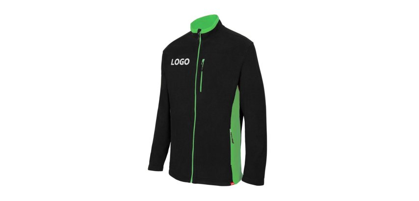 Veste polaire bicolore mixte publicitaire Velilla - marquage broderie