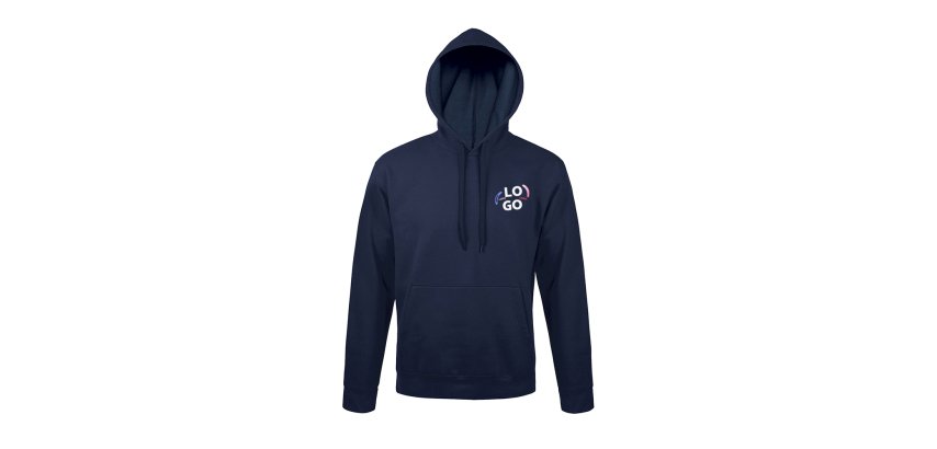 Sweatshirt with hood unisex promotional Sol's - multicolor marking