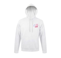 Sweat-shirt avec capuche mixte publicitaire Sol’s - marquage multicolore