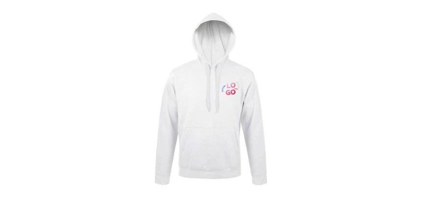 Sweat-shirt avec capuche mixte publicitaire Sol’s - marquage multicolore