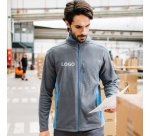 Veste polaire bicolore mixte publicitaire Velilla - marquage broderie