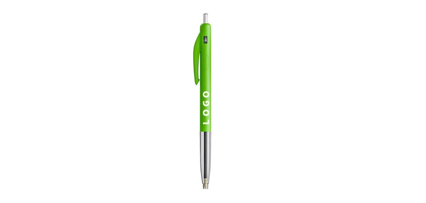 Balpen Bic M10® Clic intrekbare penpunt 0,4 mm promotieartikel - extra fijn schrift - eenkleurige markering