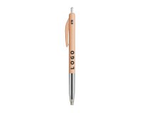 Ballpoint pen Bic M10® Retractable advertising click 0.4 mm tip - extra-fine writing - 1 color marking
