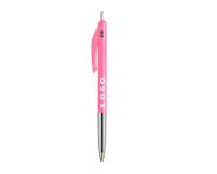 Balpen Bic M10® Clic intrekbare penpunt 0,4 mm promotieartikel - extra fijn schrift - eenkleurige markering