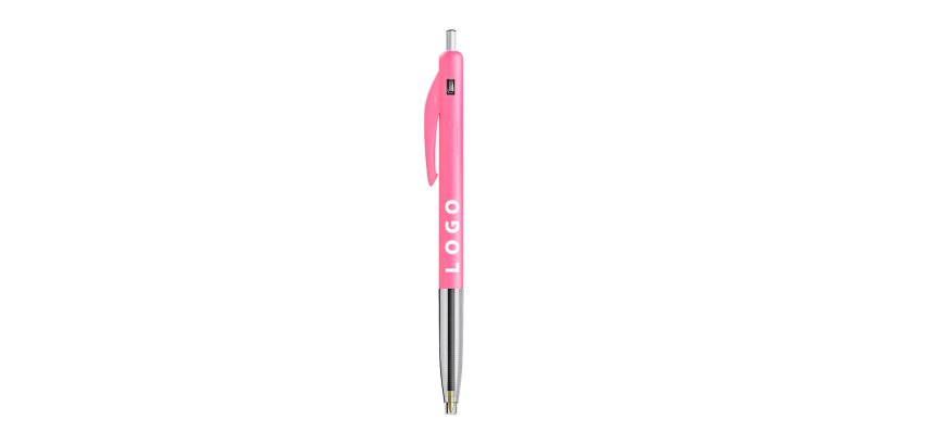 Kugelschreiber Bic M10® Klick Werbekugelschreiber, einziehbar, 0,4 mm Spitze - extrafeine Schrift - 1-farbige Markierung
