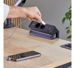 Power Desk 2 Fellows multipresa da scrivania nera