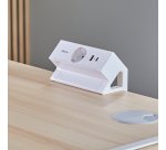 Power Desk Fellows multipresa da scrivania bianco