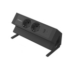 Power Desk 2 Fellows multipresa da scrivania nera