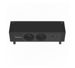 Power Desk 2 Fellows multipresa da scrivania nera