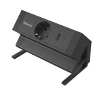 Power Desk Fellows multipresa da scrivania nera