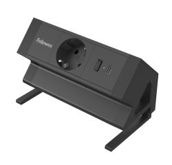 Power Desk Fellows multipresa da scrivania nera