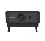 Power Desk Fellows multipresa da scrivania nera