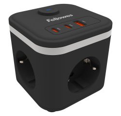 Fellowes Power Cube multipresa type f nero