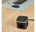 Fellowes Power Cube multipresa type f nero