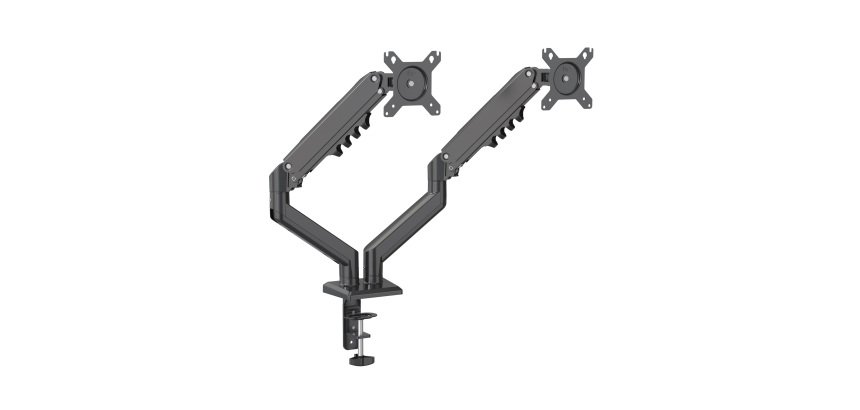 Bras support écran double ergonomique