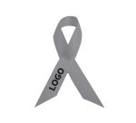 Broche ruban de soutien en satin publicitaire - marquage multicolore