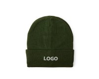 Bonnet publicitaire mixte vert - marquage broderie