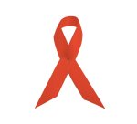 Satin promotional support ribbon brooch - multicolor marking.