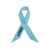 Broche ruban de soutien en satin publicitaire - marquage multicolore