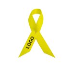 Broche ruban de soutien en satin publicitaire - marquage multicolore