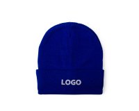 Muts - personaliseerbaar - blauw koninklijk reclamelogo - geborduurde opdruk