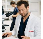 Blouse publicitaire mixte Velilla – marquage broderie